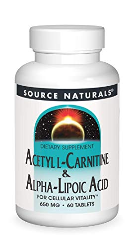 Source Naturals Acetyl L-Carnitine & Alpha-Lipoic Acid 650mg - 60 Tablets Source Naturals uk supplements