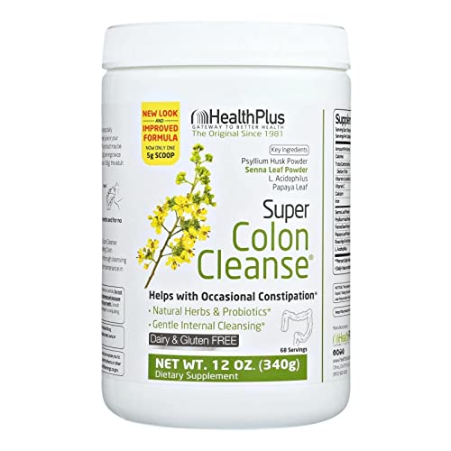 Health Plus Super Colon Cleanse - 10-Day Cleanse - Detox, Gluten Free, Dairy Free Health Plus uk supplements