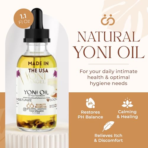 Natural Yoni Oil, Mint Fresh Feminine Care Oil, Reduces Odor, Restores pH Balance, All Natural, Herbal Yoni Quality Seamoss and Yoni Oil uk supplements
