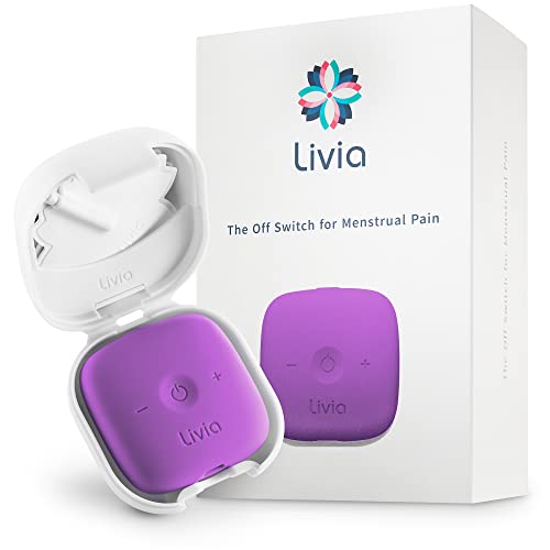 Livia Menstrual Pain Relief Device, Purple - The Off Switch for Period Pain - Portable Unit with Stick Livia uk supplements