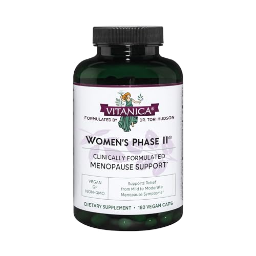Vitanica Women's Phase II, Menopause Support, Vegan, 180 Capsules Vitanica uk supplements