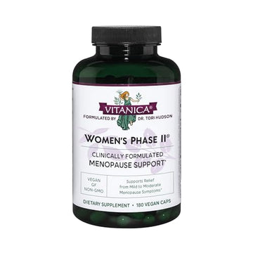 Vitanica Women's Phase II, Menopause Support, Vegan, 180 Capsules Vitanica uk supplements