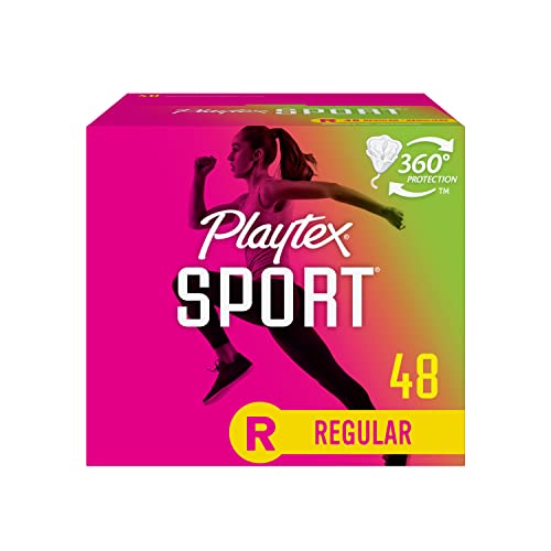 Playtex Sport Tampons, Regular Absorbency, Fragrance-Free - 48ct (Packaging May Vary) PLAYTEX uk supplements