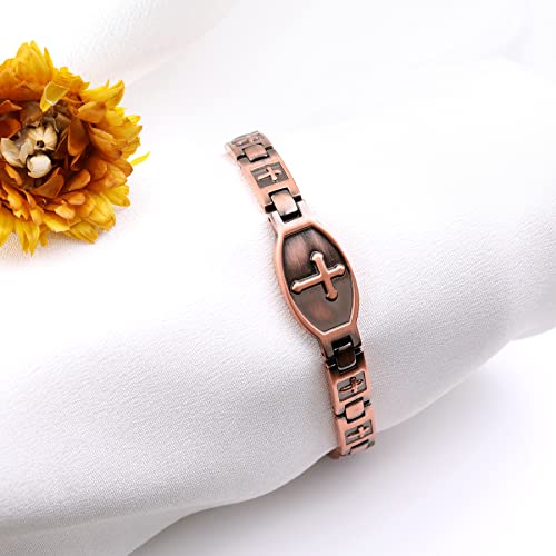 Jecanori Copper Bracelets for Women,Classic Magnetic Copper Bracelet,Valentine's Day Jecanori uk supplements