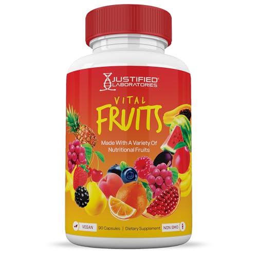 (4 Pack) Vital Fruits and Veggies Supplement Whole Food Red & Green Superfoods Justified Laboratories uk supplements