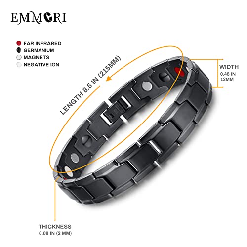 EMMORI Ultra Strength Magnetic Bracelet - 3,500 Gauss Per Magnet -Magnetic Bracelets Emmori uk supplements