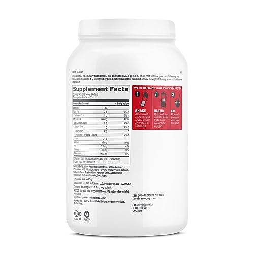 GNC Pro Performance 100% Whey Protein Powder - Chocolate Supreme, 25 Servings GNC uk supplements
