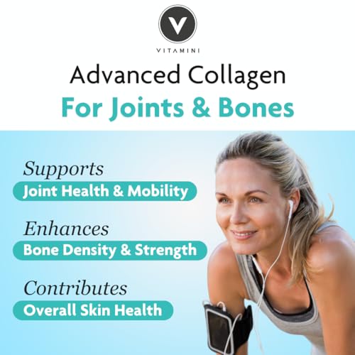 Premium Advanced Collagen Complex for Joint and Bone Health – High Strength Marine Collagen with Vitamin D3, Zinc, and Copper V Vitamini uk supplements