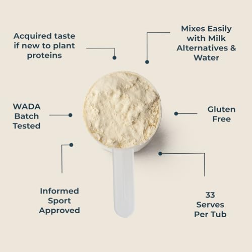 Kinetica Vanilla Flavour Plant Protein 1kg | Blend of Pea and Rice Protein | Vegan Kinetica uk supplements