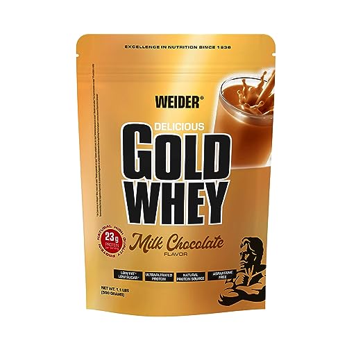 Weider Gold Whey (500g) Milk Chocolate Flavour. Ultrafiltrated Proteins from 100% Whey Protein Weider uk supplements
