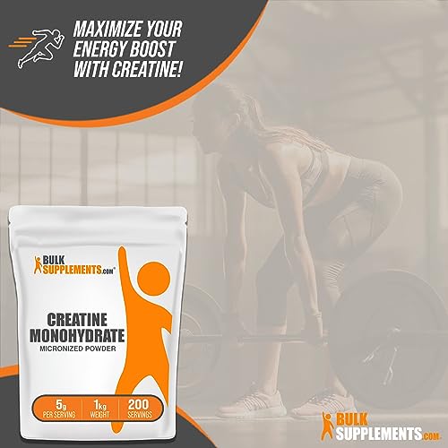BulkSupplements Micronized Creatine Monohydrate Powder (1 kilogram) BULKSUPPLEMENTS.COM uk supplements