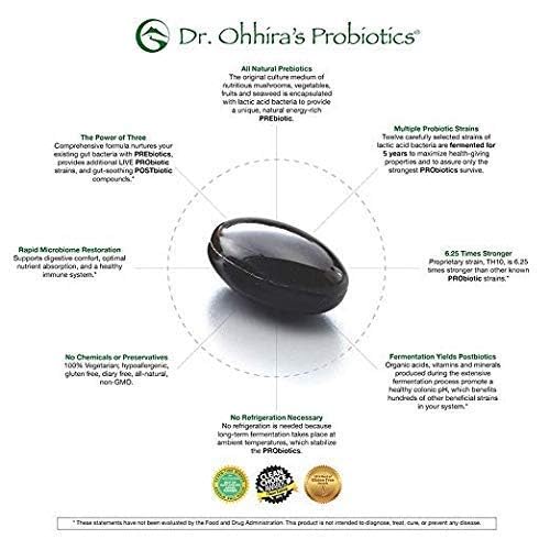 Dr. Ohhira's Probiotics Professional Formula - 120 Capsules with Bonus 5 Travel Size Samples (10 Capsules Bonus) Essential Formulas uk supplements
