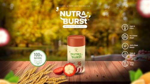 NutraBurst Pea Protein Shake with Probiotics, prebiotics, and Oats 500g - Chocolate Flavoured Nutree Gut uk supplements