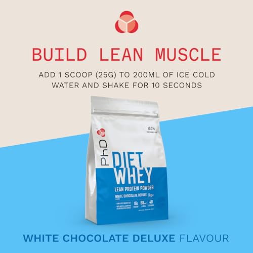 PhD Nutrition Diet Whey Low Calorie Protein Powder, Low Carb, High Protein Lean Matrix PhD uk supplements