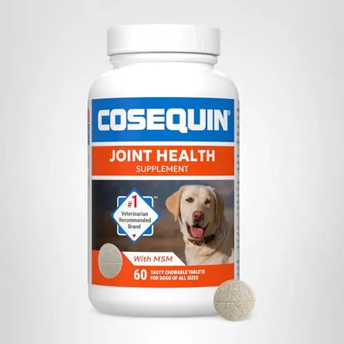 Nutramax Laboratories Cosequin Maximum Strength Joint Health Supplement for Dogs - With Glucosamine, Chondroitin, and MSM, 2 Pack, 264 Total Chewable Tablets Nutramax Laboratories uk supplements