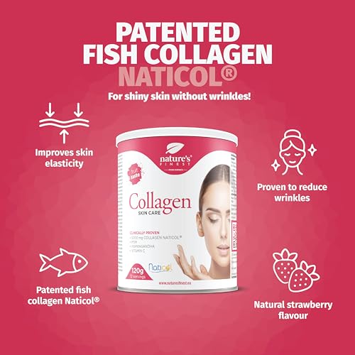 Nature's Finest by Nutrisslim Collagen Skincare | Fish Collagen Powder Naticol (5000mg) with MSM, Vitamin C, Ashwagandha Nature's Finest by Nutrisslim uk supplements