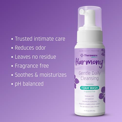 Theraworx Harmony Daily Feminine Care Foam, Gentle Daily Cleansing Fragrance Free, Reduces Odor Theraworx uk supplements
