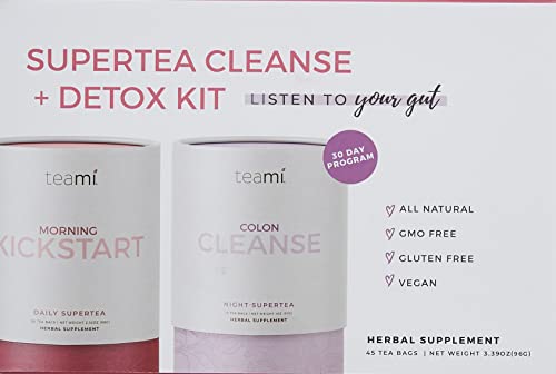 Teami 30-Day Teatox Kit - All Natural Colon Cleanse and Detox Tea - Morning Kickstart Teami uk supplements