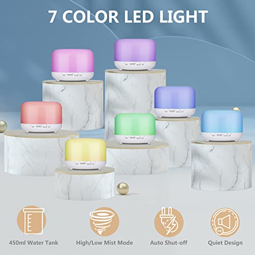 Hianjoo 450ml Essential Oil Diffuser, Electric Aroma Ultrasonic Aromatherapy Fragrant Oil Hianjoo uk supplements