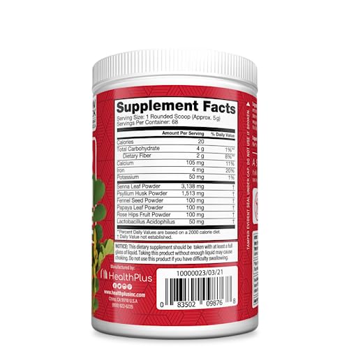 Health Plus Super Colon Cleanse, 68 Servings, 12oz Health Plus uk supplements