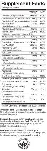 Swanson Century Formula Multivitamin Without Iron 130 Tabs Swanson uk supplements