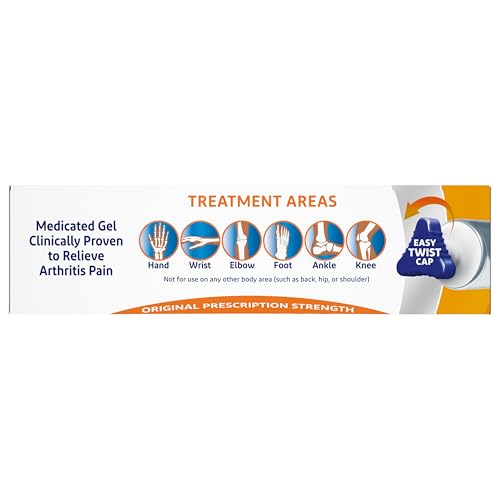 Voltaren Arthritis Pain Gel for Powerful Topical Arthritis Pain Relief with Diclofenac - NEW Easy Open Cap - 100 g x 2 Voltaren uk supplements