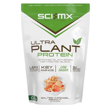 SCI-MX Ultra Plant - Salted Caramel Peanut Flavour Vegan Protein Powder Blend + Vitamin B Complex SCI-MX uk supplements