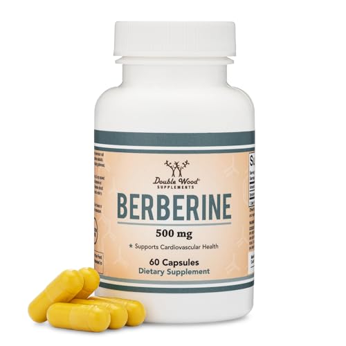 Berberine Supplement 500mg, 60 Capsules (Third Party Tested, Manufactured in The USA Double Wood Supplements uk supplements