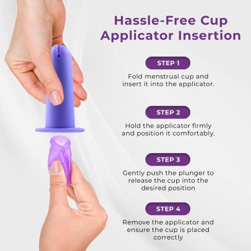 Ecoblossom Complete Menstrual Cup Kit - Small & Large Reusable Period Cups, Silicone Sterilizer EcoBlossom uk supplements