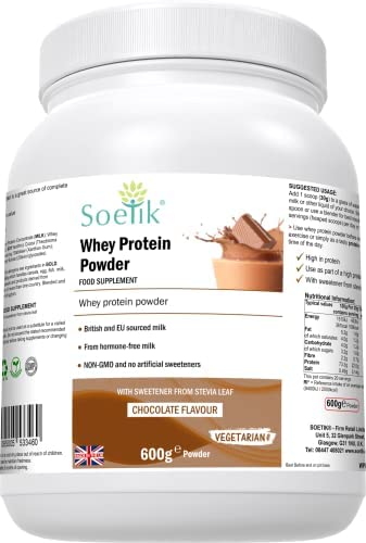 Soetik Whey Protein Powder (Chocolate Flavour) 600g Soetik uk supplements