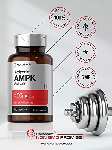 AMPK Metabolic Activator 450 mg | 60 Capsules | Non-GMO, Gluten Free | Jiaogulan Gynostemma Horbäach uk supplements