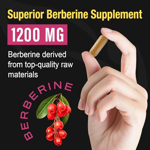 Berberine Supplement 1200mg Berberine HCL - High Bioavailability Microbeadlet Complex Canarata uk supplements
