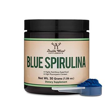 Blue Spirulina Powder - Maximum 35% Phycocyanin Content, Superfood Powder from Blue Double Wood Supplements uk supplements