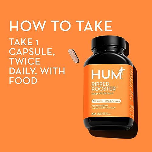 HUM Ripped Rooster - Natural Green Tea Supplement to Boost Metabolism, Control Cravings HUM uk supplements