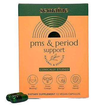 PMS & Period Relief - Menstrual Cramp Relief: No More Period Cramps, Mood Swings, or Bloating Semaine uk supplements
