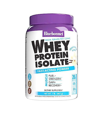 Bluebonnet Nutrition Whey Protein Isolate Powder, 14 Serving, Vanilla, 1 lb Bluebonnet uk supplements
