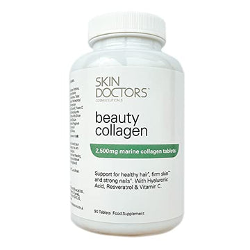 Skin Doctors Collagen Tablets | 2500mg | Hydrolysed Marine Collagen | Hyaluronic Acid Skin Doctors uk supplements