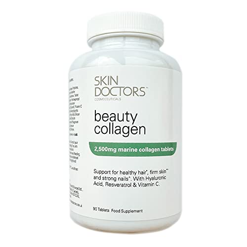 Skin Doctors Collagen Tablets | 2500mg | Hydrolysed Marine Collagen | Hyaluronic Acid Skin Doctors uk supplements