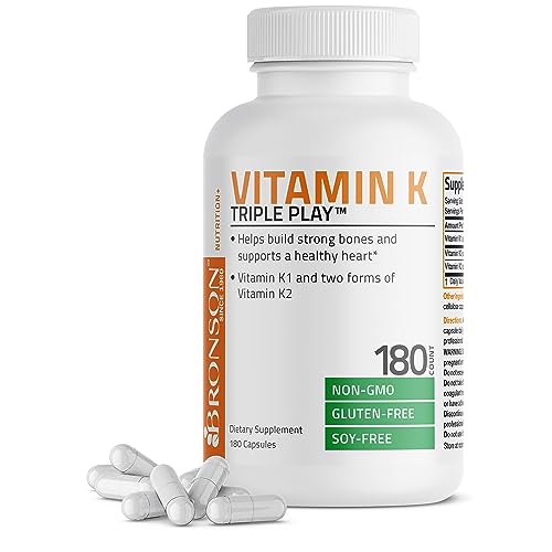 Vitamin K Triple Play (Vitamin K2 MK7 / Vitamin K2 MK4 / Vitamin K1) Full Spectrum Bronson uk supplements