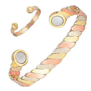 MagVIVACE Women Copper Magnetic Bracelet for Arthritis, Pure Copper Jewelry, Lymph Detox Bracelets MagVIVACE uk supplements