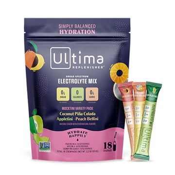 Ultima Replenisher Daily Electrolyte Drink Mix – Mocktini Variety, 18 Stickpacks – Hydration Ultima Replenisher uk supplements