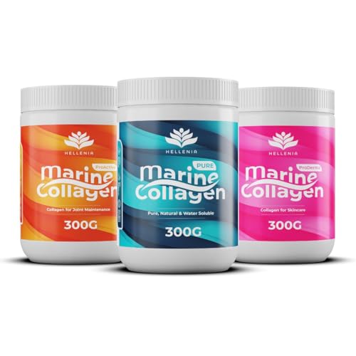 Pure Hydrolysed Marine Collagen Powder 300g | Berry Flavour | Type 1 and 3 Hellenia uk supplements