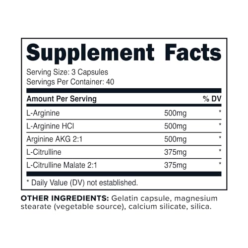 Primaforce Nitric Oxide Booster (2,250mg, 120 Capsules) - 40 Servings of Our High Potency Primaforce uk supplements