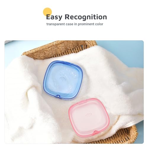 Slim Transparent Aligner Case with Magnetic Closure, Small Compact Retainer Holder Fits Maobuli uk supplements