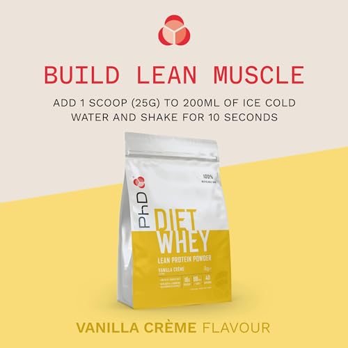 PhD Nutrition Diet Whey High Protein Lean Matrix, Vanilla Crème Diet Whey Protein Powder PhD uk supplements