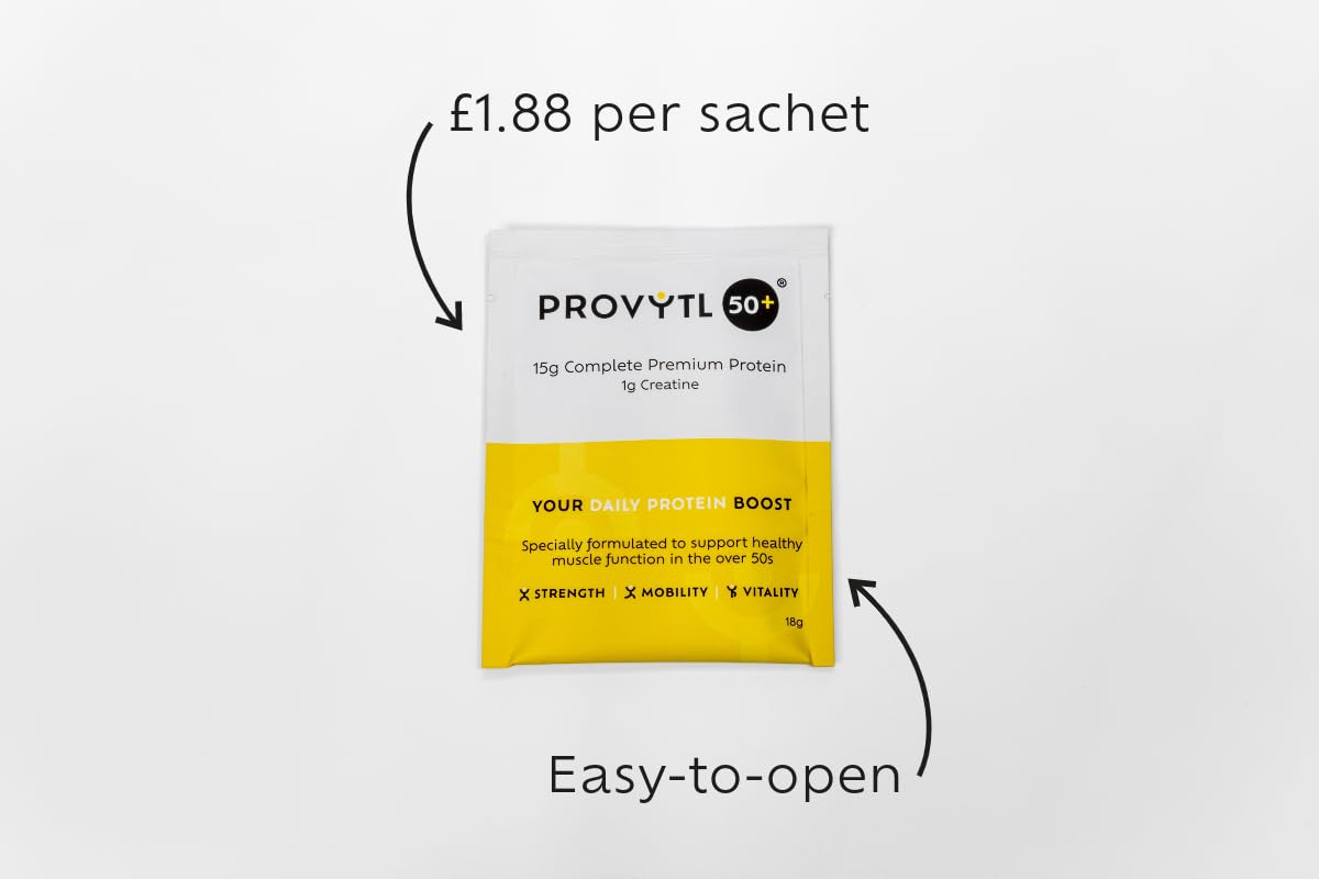 Provytl 50+ - Kick Start Your Protein Journey in 2024-15g Complete Protein and 1g Creatine Provytl uk supplements