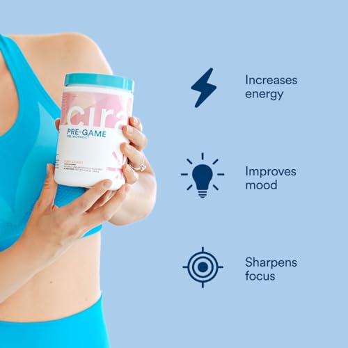 Cira Pre-Game Pre Workout Powder for Women - Preworkout Energy Supplement for Nitric Cira uk supplements