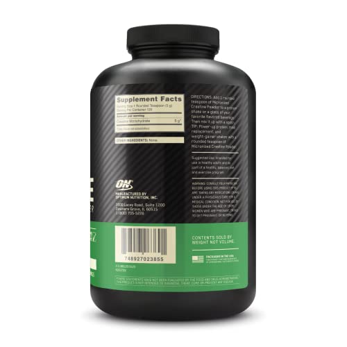 Optimum Nutrition Micronized Creatine Monohydrate Powder, Unflavored, Keto Friendly Optimum Nutrition uk supplements