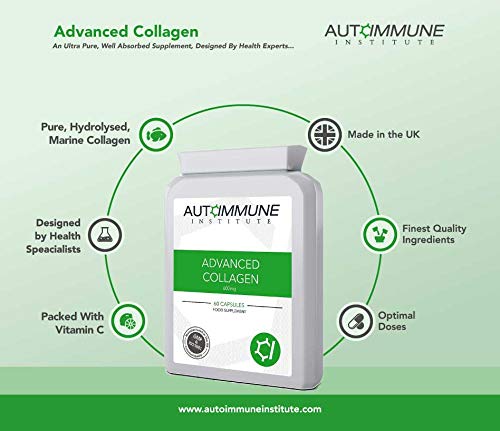 Advanced Collagen V2.Type I, II, III, V and X Hydrolysed Collagen Supplement with Vitamin C Autoimmune Institute uk supplements