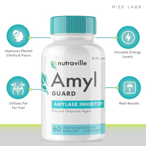 rize labs Nutraville Amyl Guard Dietary Supplement, Nutraville Amyl Guard Weight Loss Pills rize labs uk supplements
